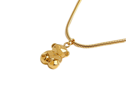 GENERATION REFINED Gold Heart Pendant Necklace, Gold Chain with Open Heart Charm, Women's Fashion Jewelry